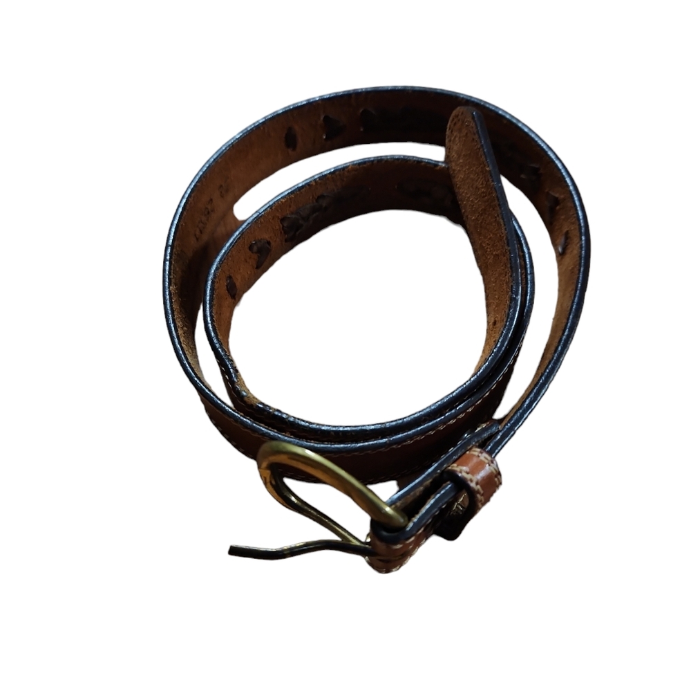 Leather belt women's 32